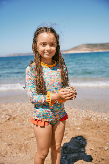 Kids Monica Long-Sleeve Bikini | Rope