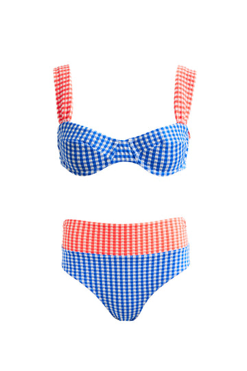Andrea Bikini | Blue Carreaux