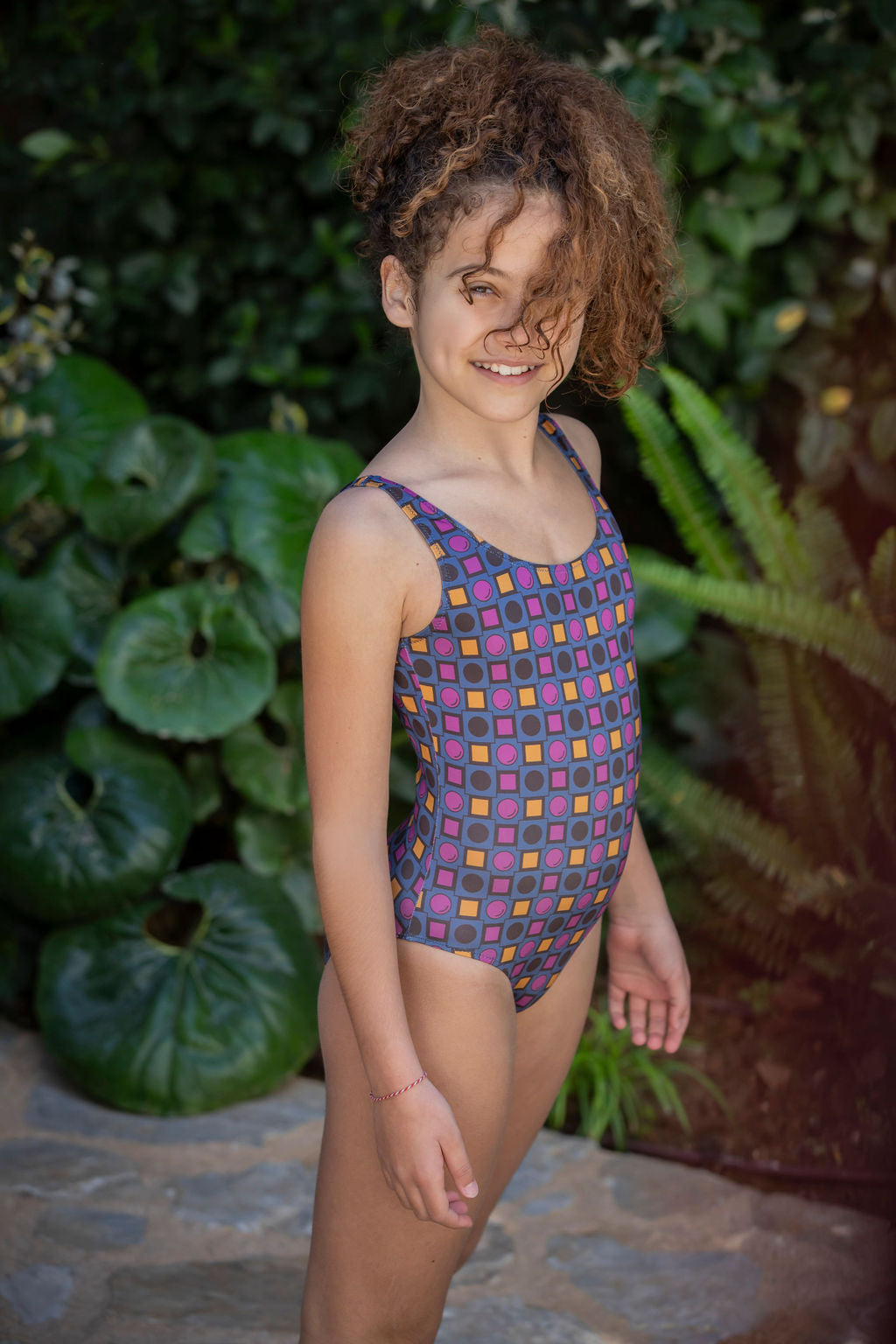 Kids Amelia Onepiece | Geo blue