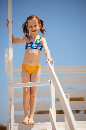 Kids Sienna Bikini | Shapes - Apricot