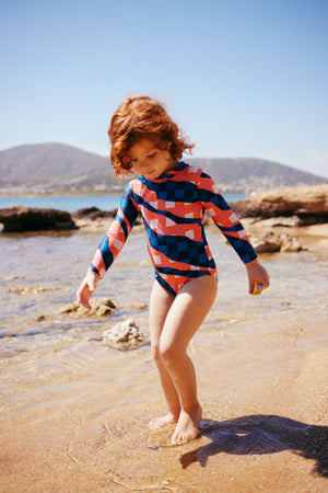 Kids Kelia Long-Sleeve Onepiece |Bingham