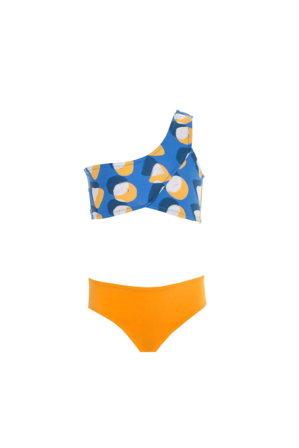 Kids Sienna Bikini | Shapes - Apricot