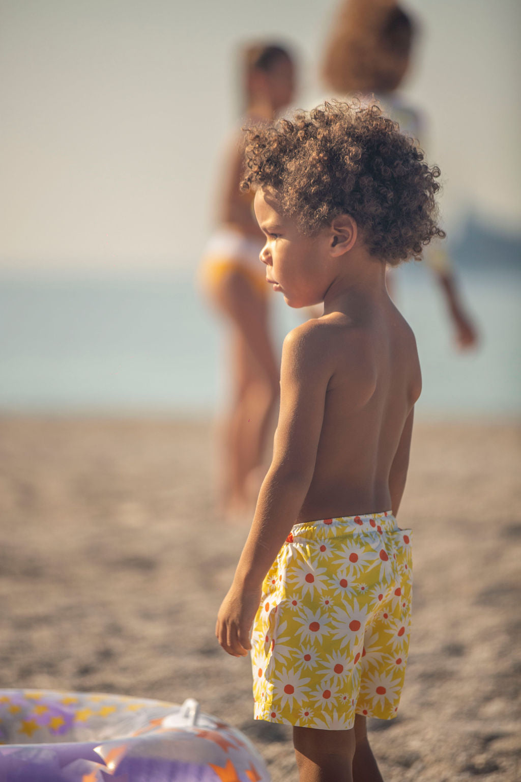 Kids Swim Shorts | Daisies