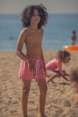 Kids Swim Shorts | Cherry