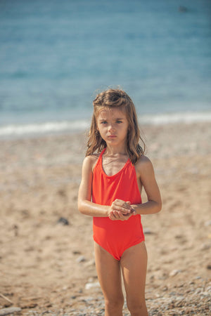 Kids Emma Halterneck Onepiece | Red