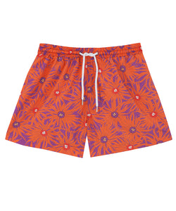 Men's Swim Shorts | Floral Orange