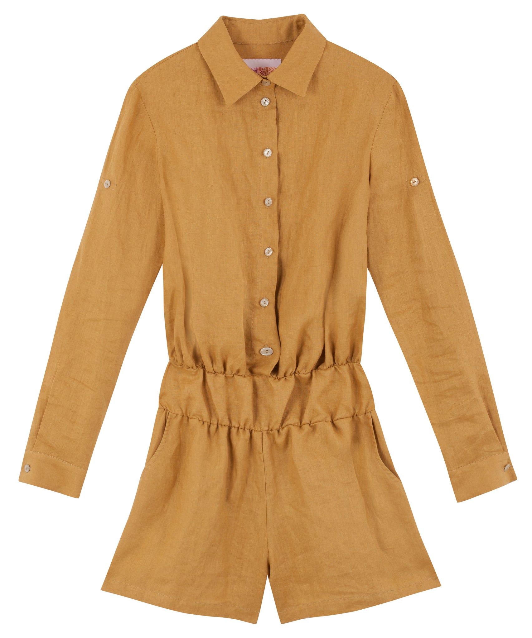 Chiara Playsuit | Mustard