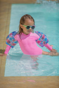 Kids Kelia Long-Sleeve Onepiece | Bubblegum