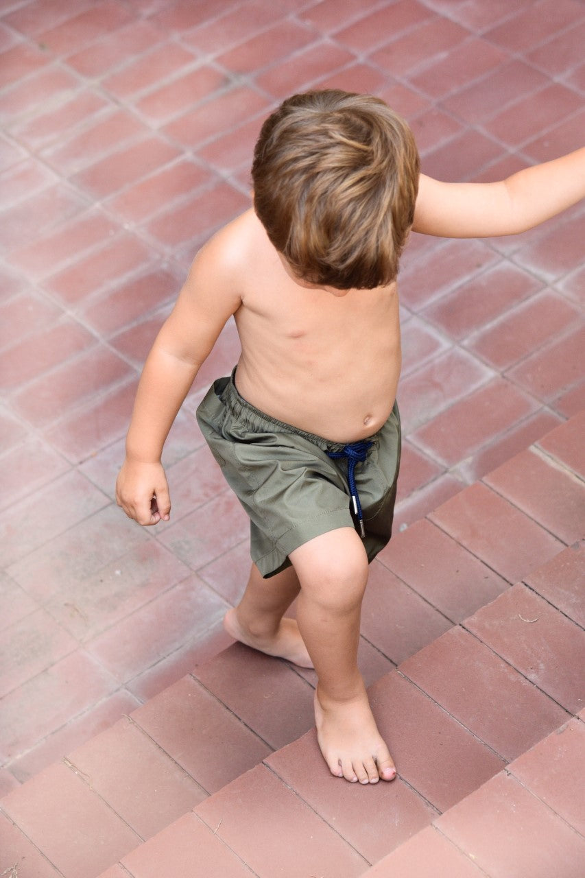 Kids Swim Shorts | Khaki